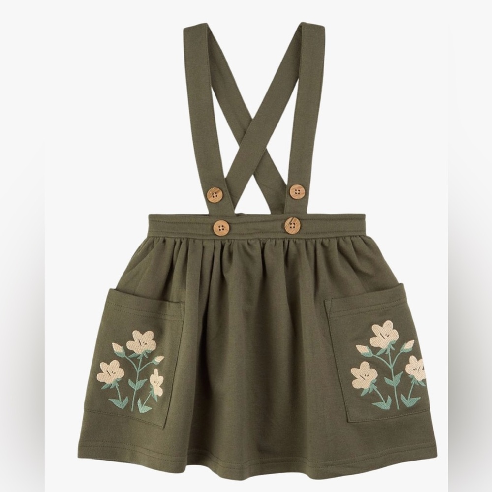 NWT MAINIO Green GOTS Organic 100% Cotton Alpine Skirt Y5/6 - Picture 2 of 14